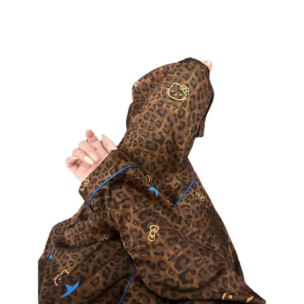 Leopard Print Patchwork Star Pajama