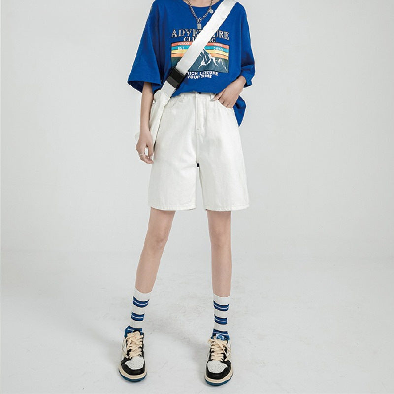 Slimming Loose-Fit Straight-Leg Cropped Casual Pants For Shorter Statures