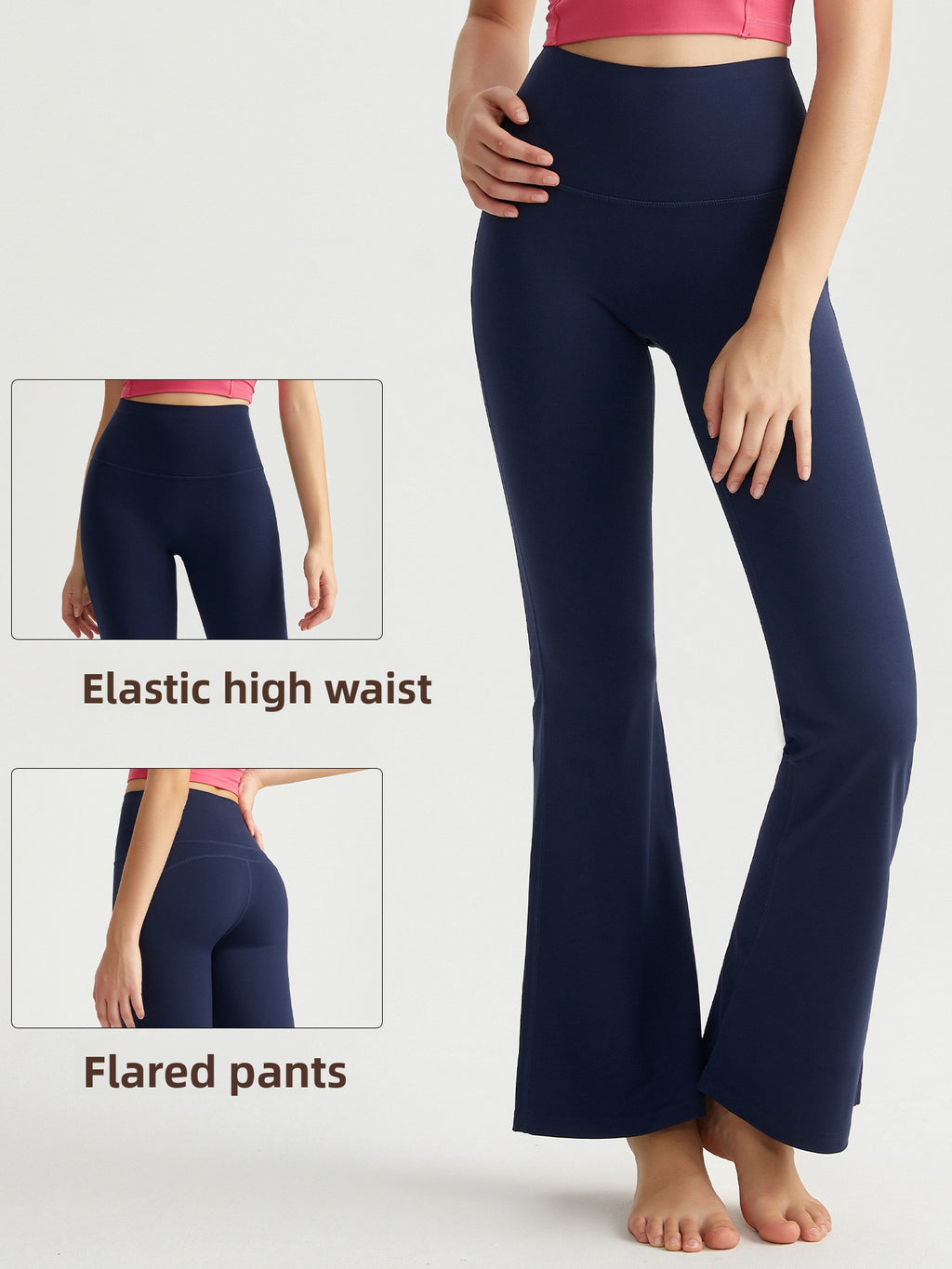 High-Waisted Flared Yoga Pants